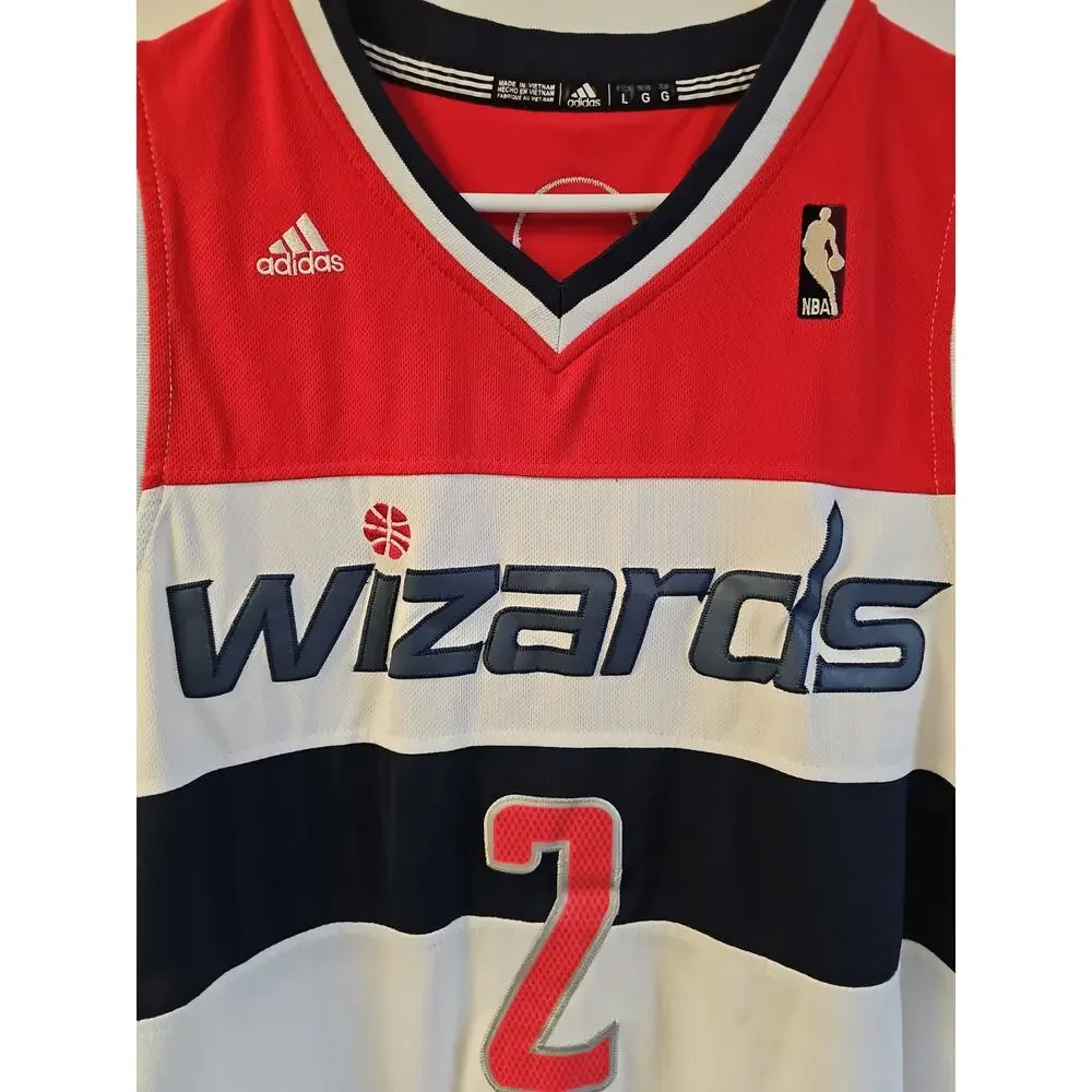 John Wall Adidas Washington Wizards #2 Stitched Jersey Size L +2 length NBA